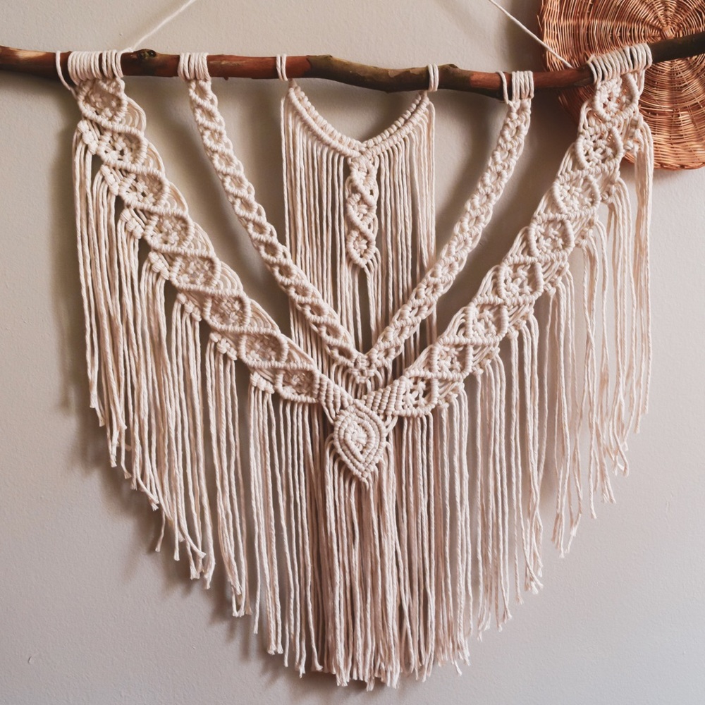 SOLD Large Handmade Boho Macrame Wall Hanging